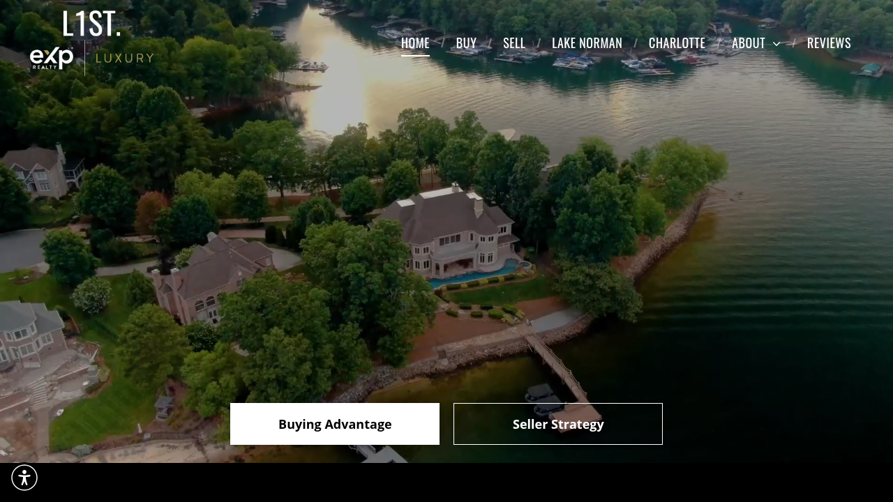Screenshot of the ListREGroup website, known for market reports like the Charlotte Luxury Real Estate Market Report.