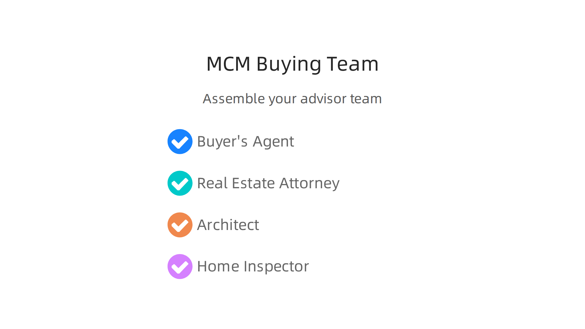 Assemble a specialized team of advisors essential for purchasing a mid-century modern home.