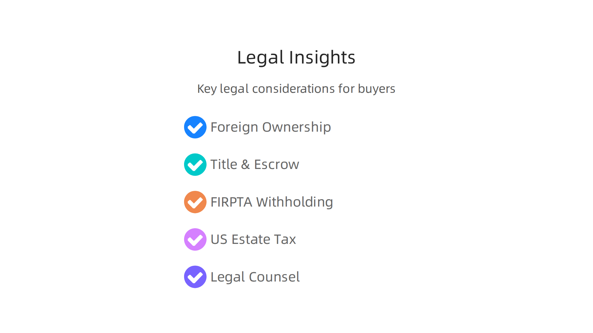 Key legal and regulatory considerations for international buyers investing in US real estate.