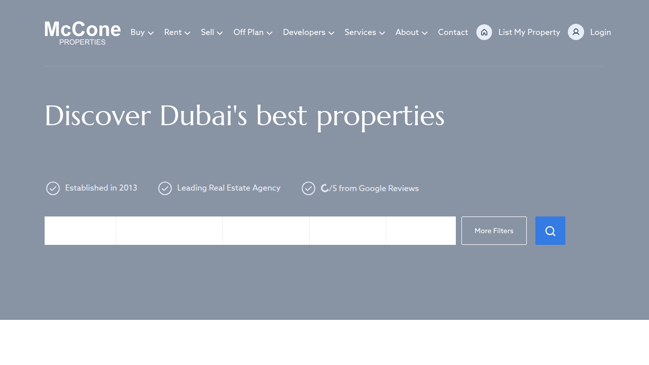 Explore the services and properties offered by McCone Properties, a leading luxury real estate firm in Dubai.
