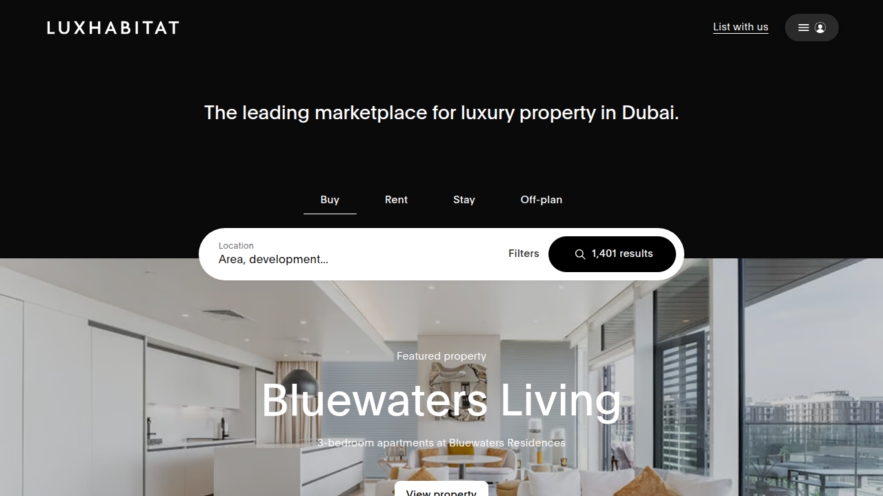 The official website of LuxHabitat, a boutique advisory firm specializing in ultra-luxury properties.