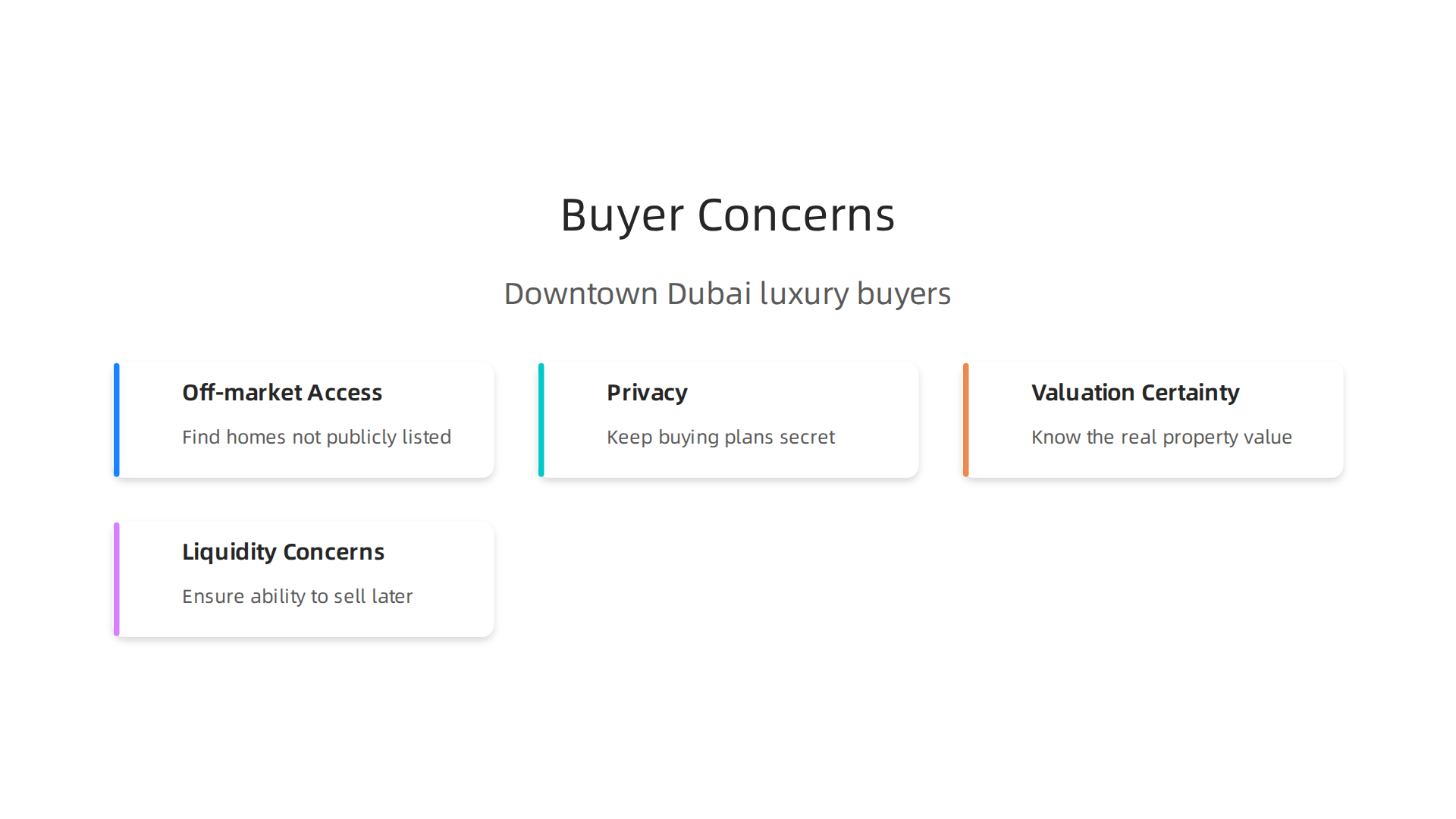 Key concerns for ultra-high-net-worth buyers in Downtown Dubai's luxury real estate market.