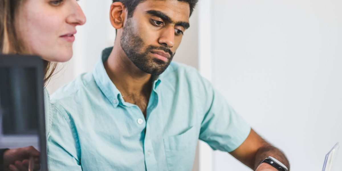 A buyer getting expert advice from a trusted real estate consultant on legal and investment matters.